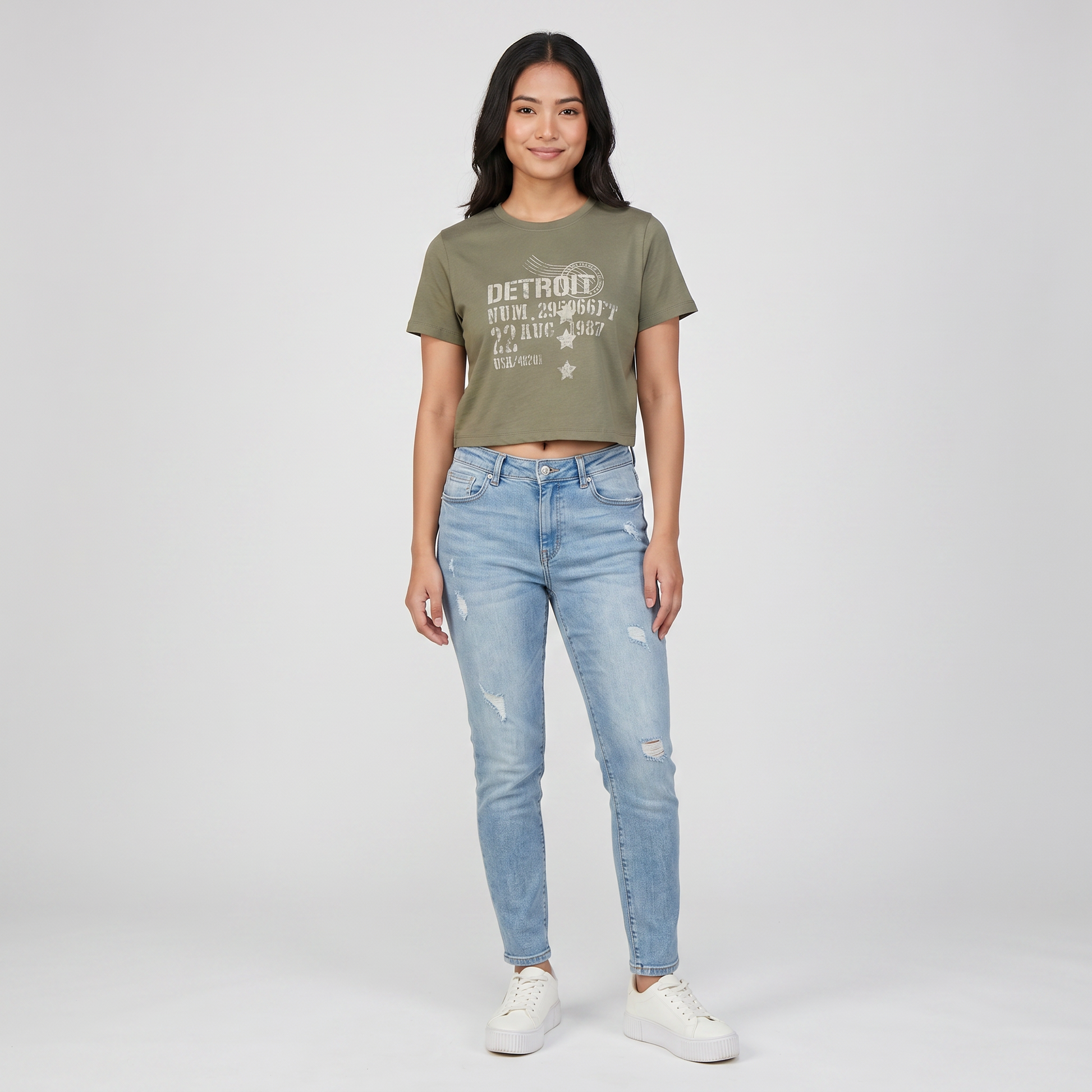 Cotton Printed Crew Neck T-Shirt