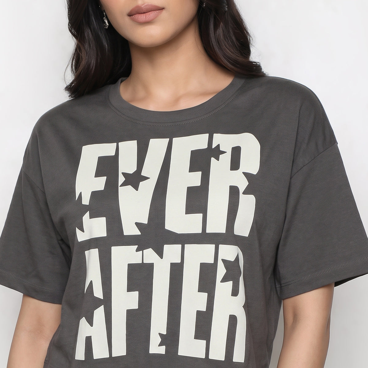Cotton Graphic Boxy T-Shirt