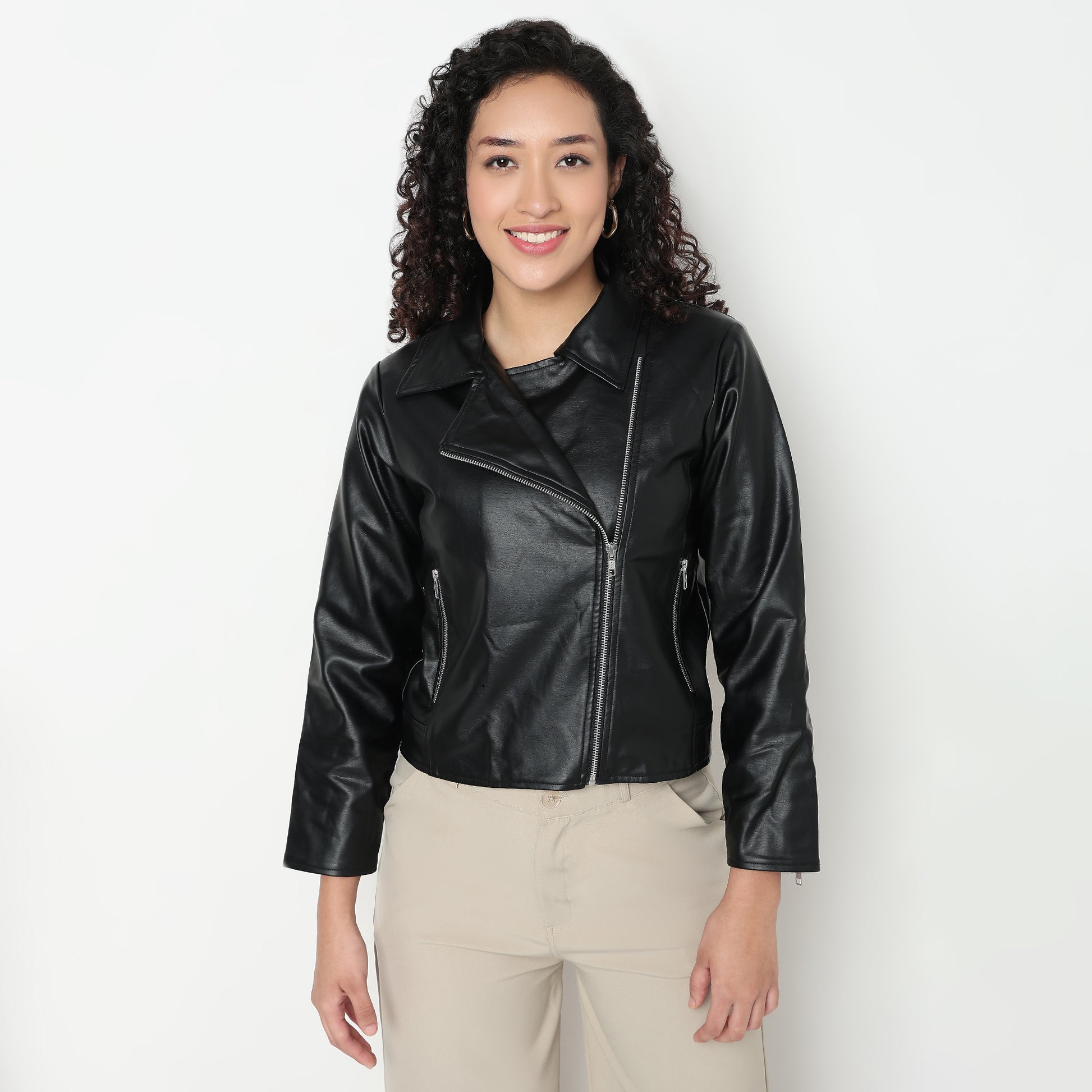 Buy Women Regular Fit Solid Full Sleeve Jacket  - Style Union
