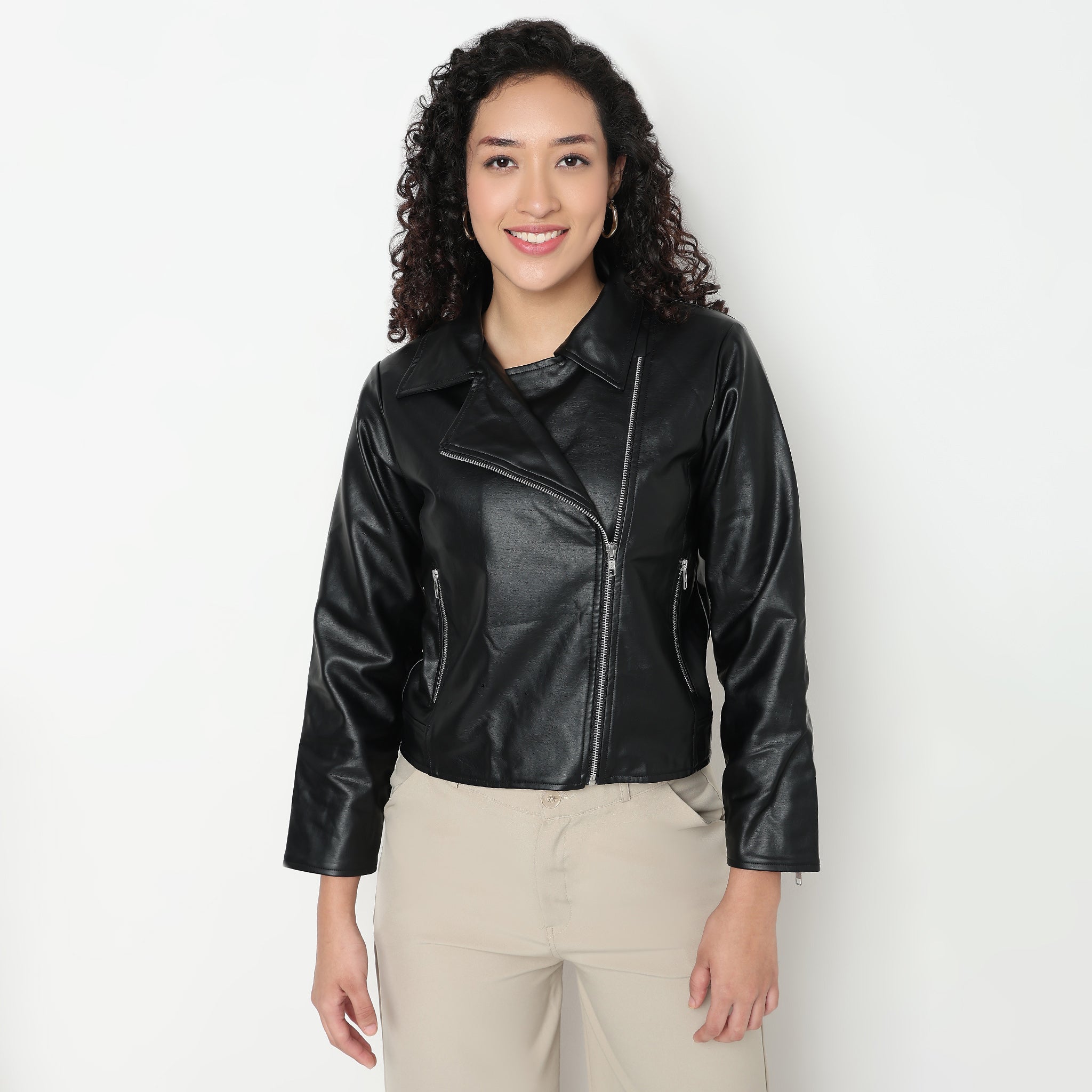 Buy Women Regular Fit Solid Full Sleeve Jacket  - Style Union