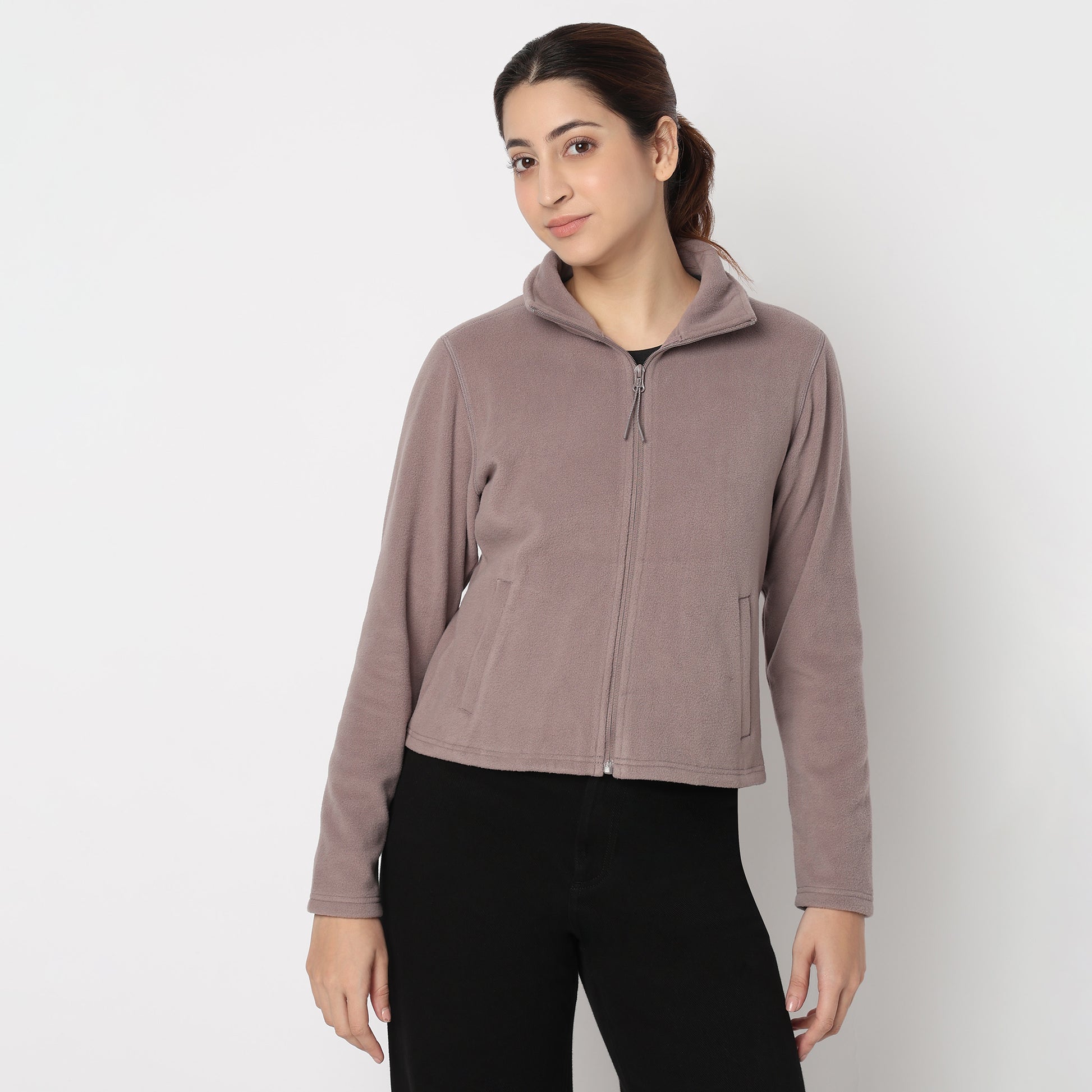 Premium Comfy Polair Fleece High Neck Jacket