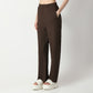 Relaxed Fit Solid High Rise Palazzos