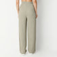 Relaxed Fit Solid High Rise Palazzos