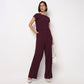 Relaxed Fit Solid High Rise Palazzos