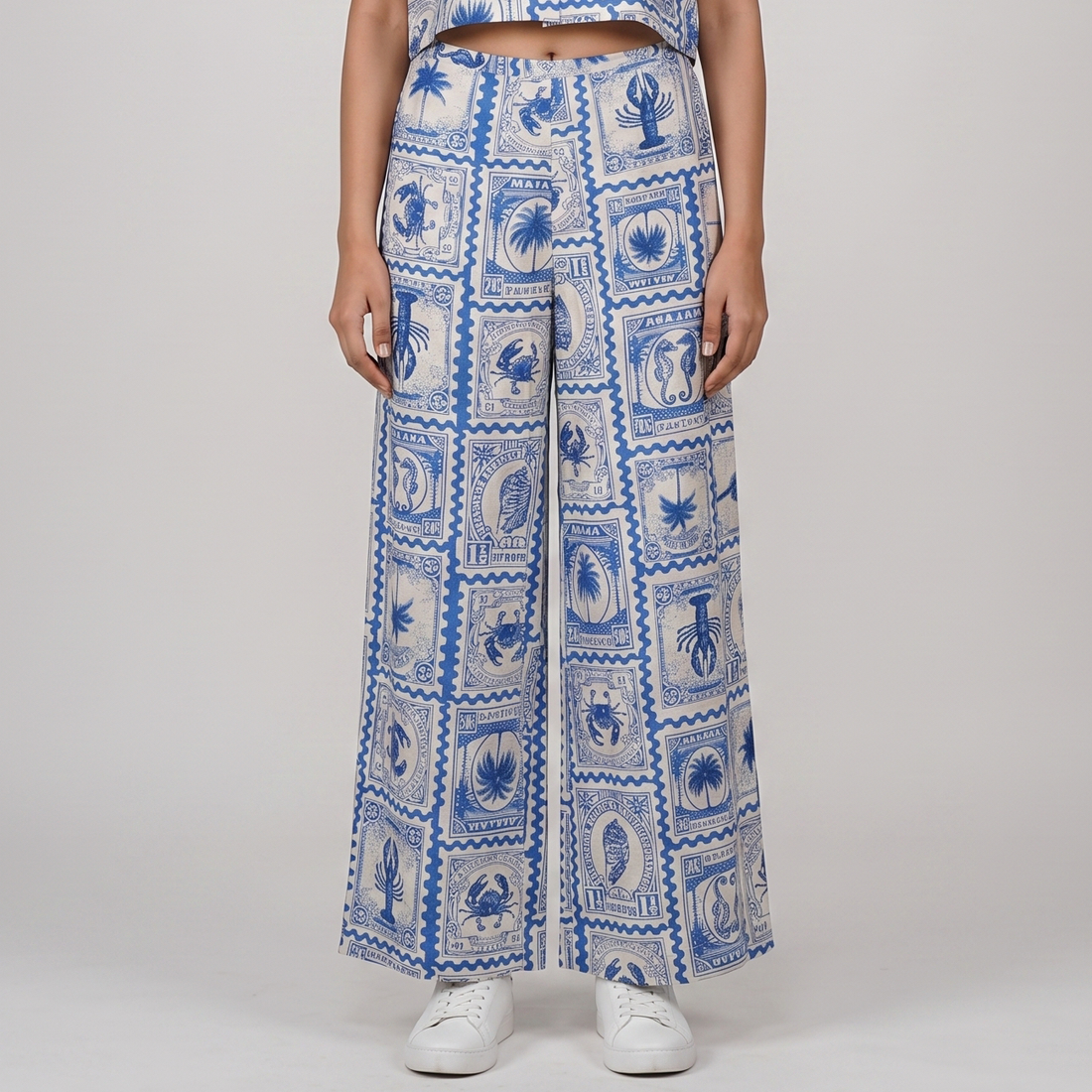 Printed High Rise Palazzo