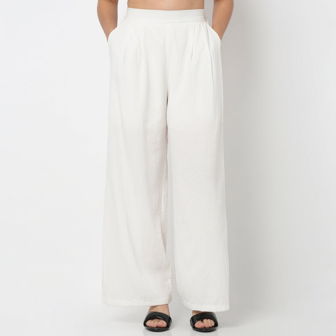 Woven Solid Palazzo