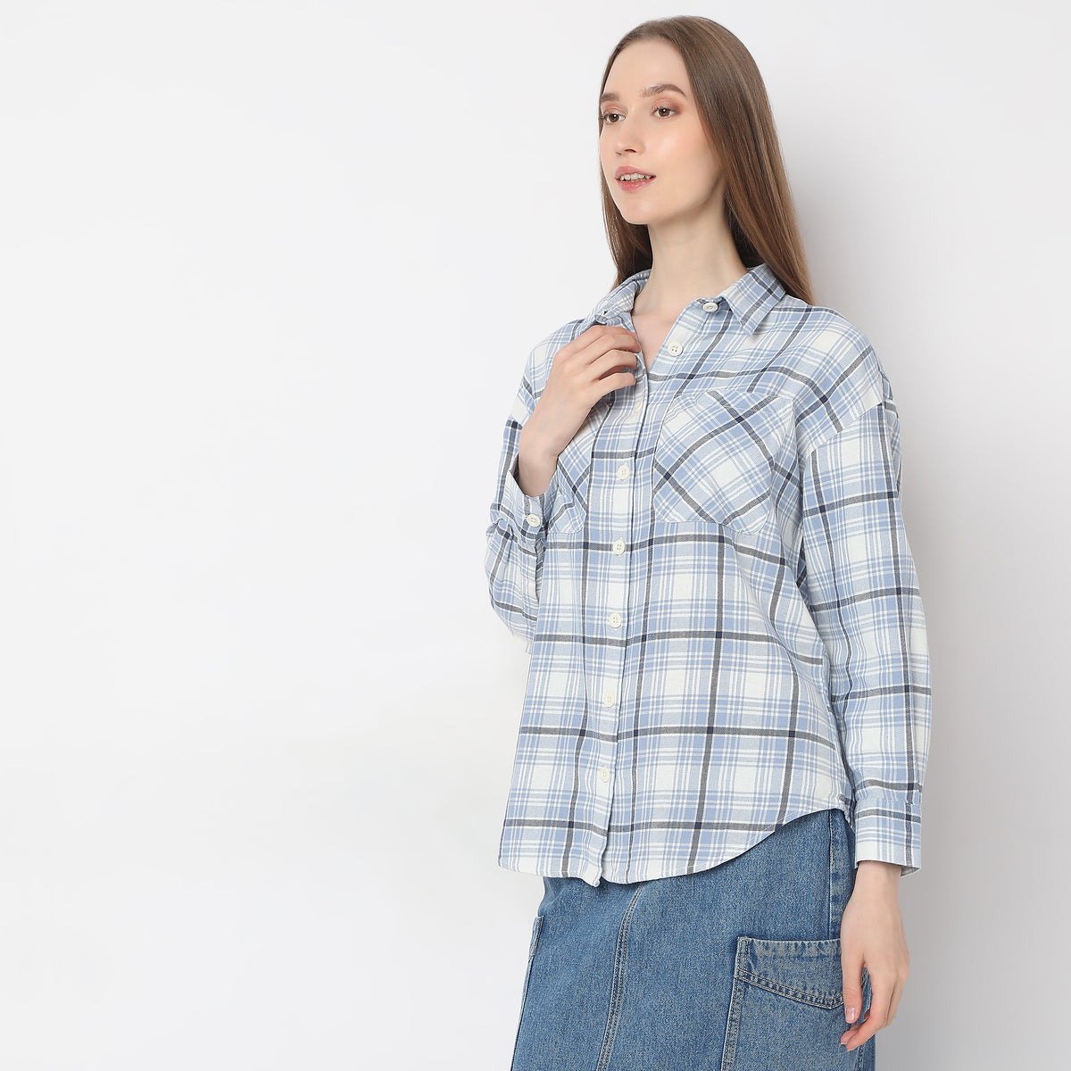 Oversize Checkered Shirt