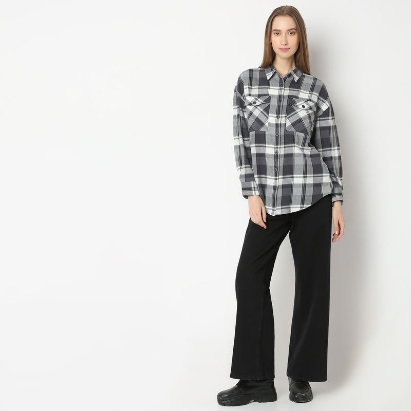 Oversize Checkered Shirt