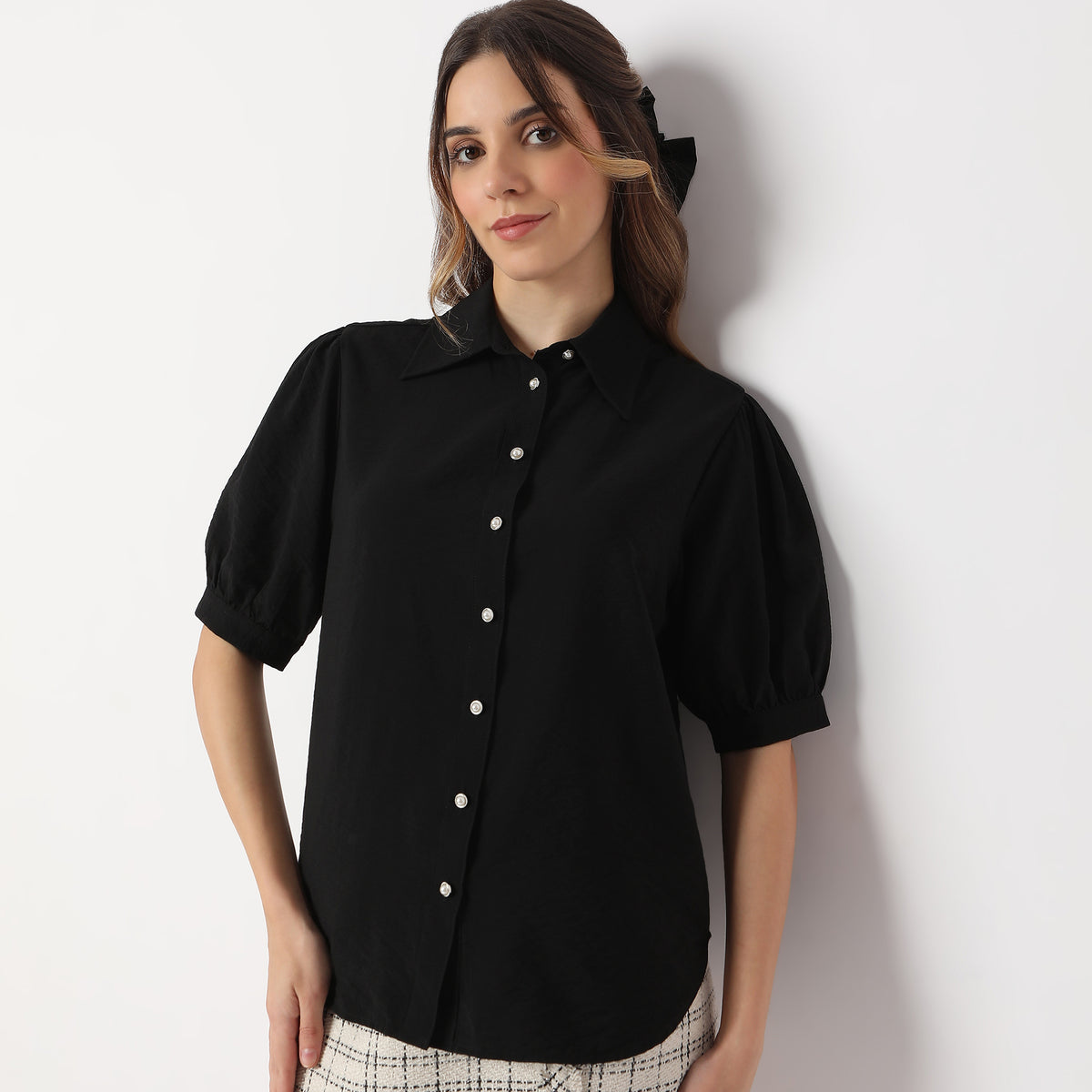 Regular Fit Solid Shirt