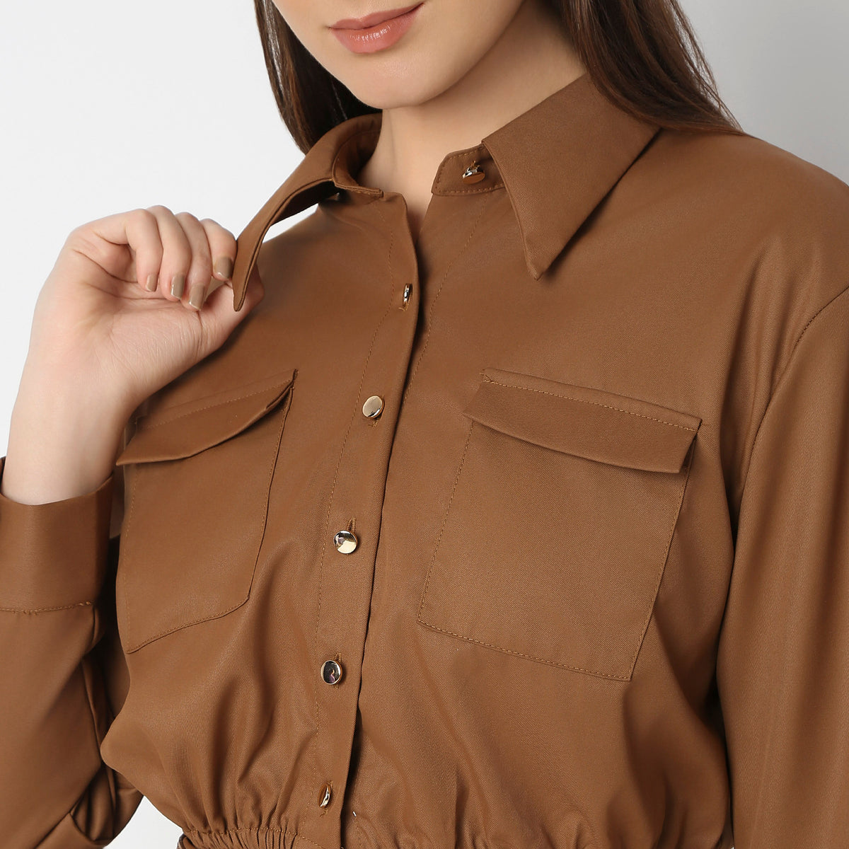 Regular Fit Solid Shirt