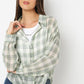 Women Collar Full Sleeve Checkered Young Shirt