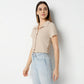 Regular Fit Solid Cropped Shirt