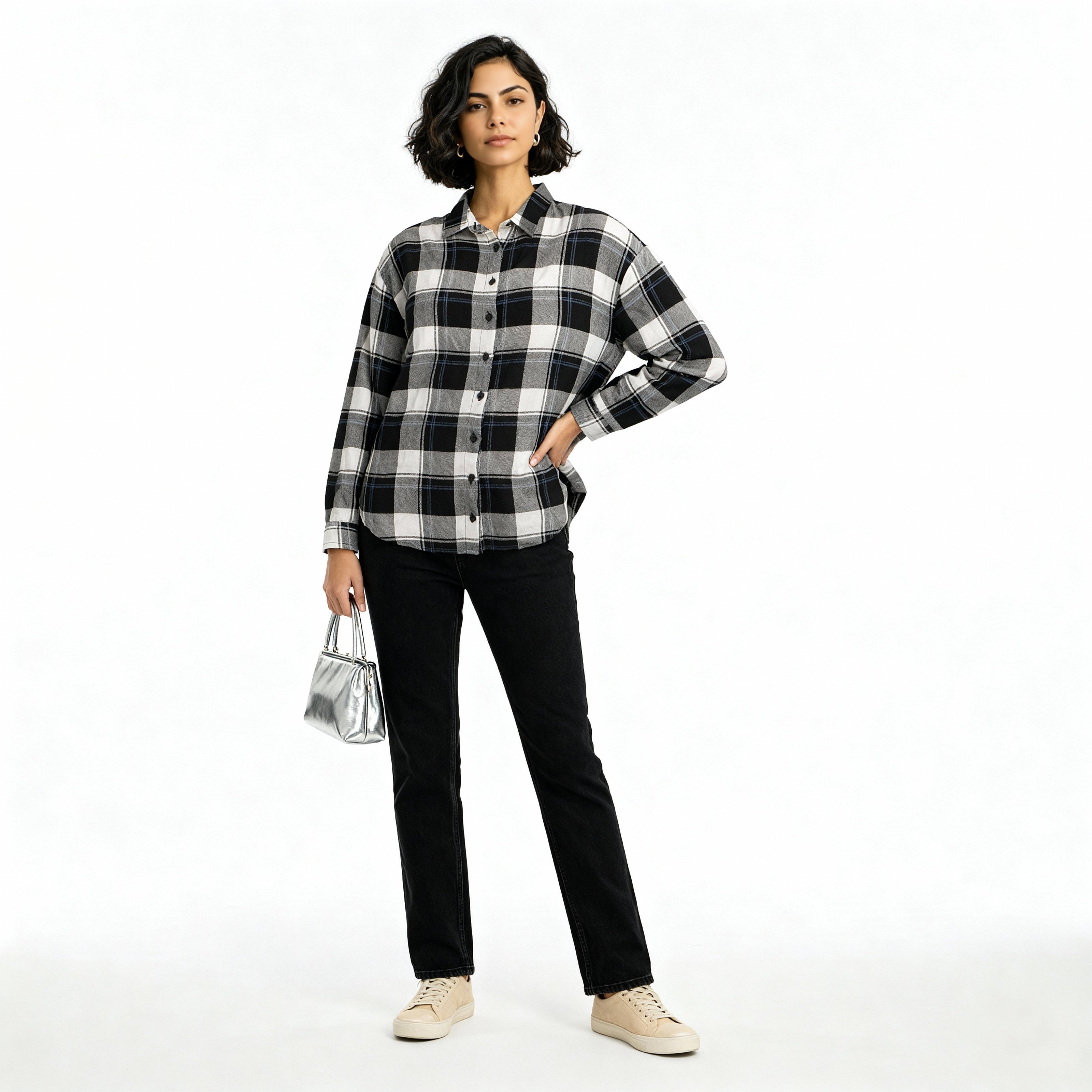 Oversize Checkered Betty Shirt