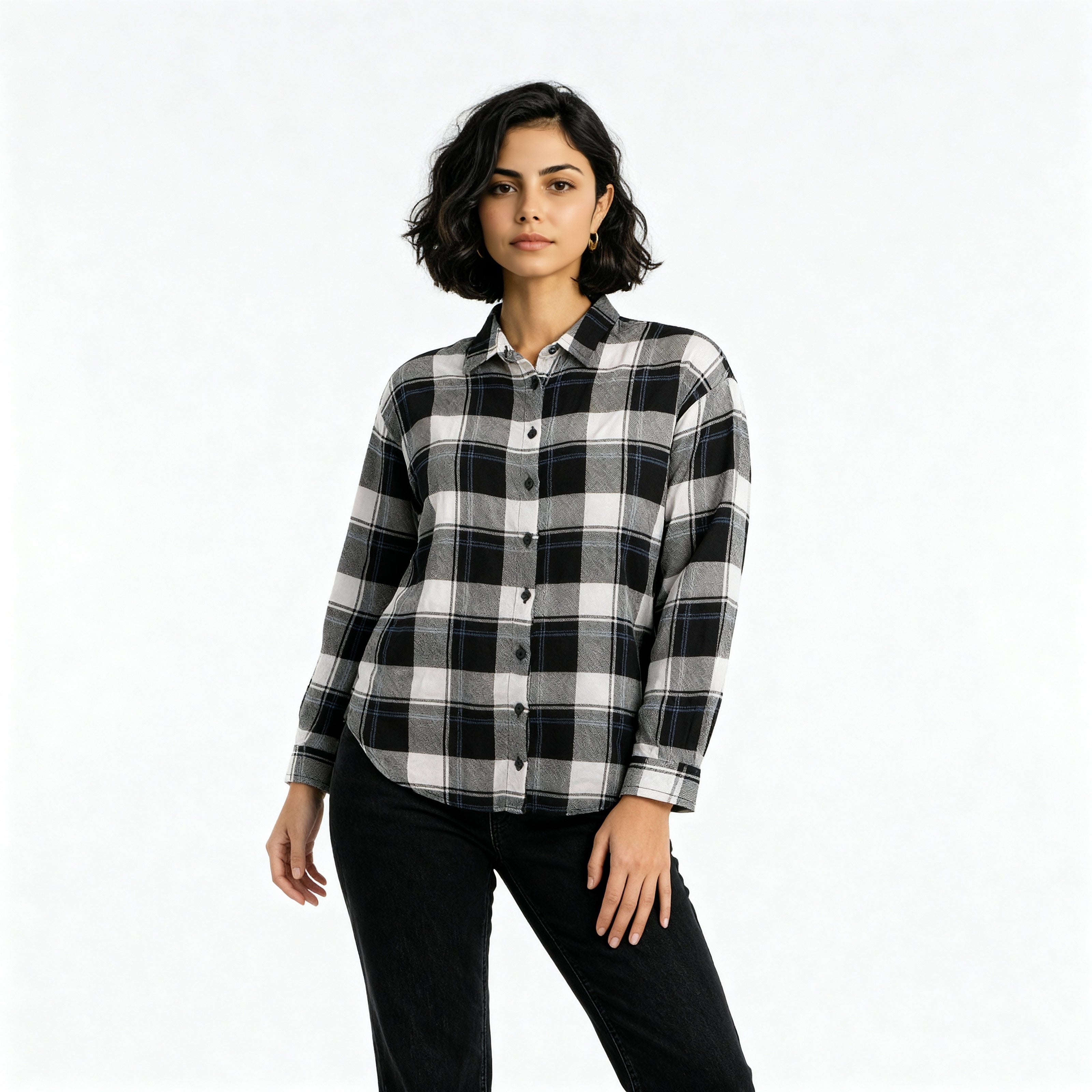 Oversize Checkered Betty Shirt