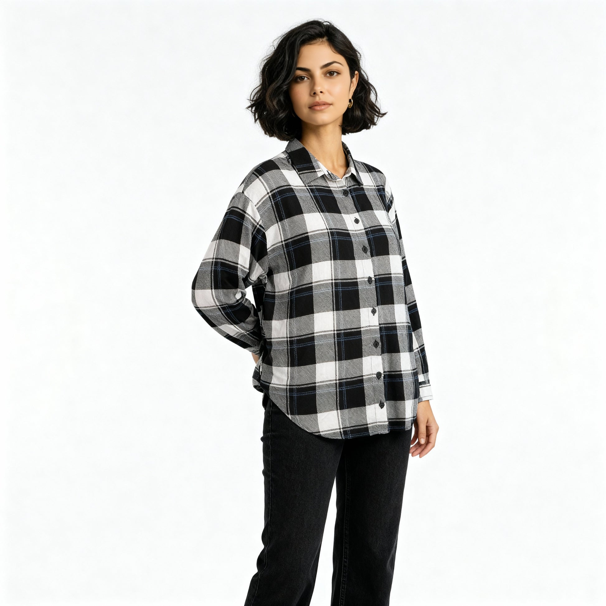 Oversize Checkered Betty Shirt