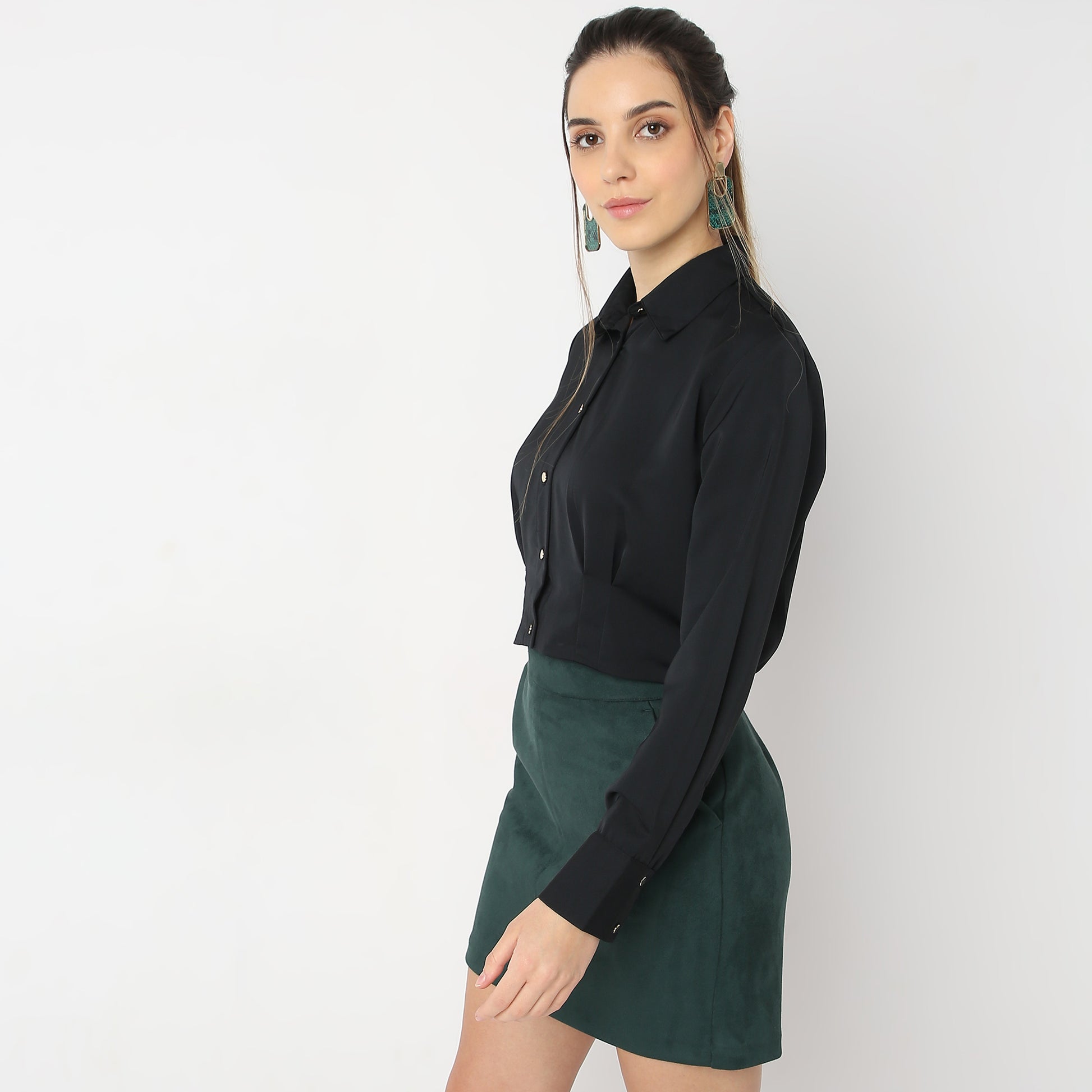 Regular Fit Solid Shirt