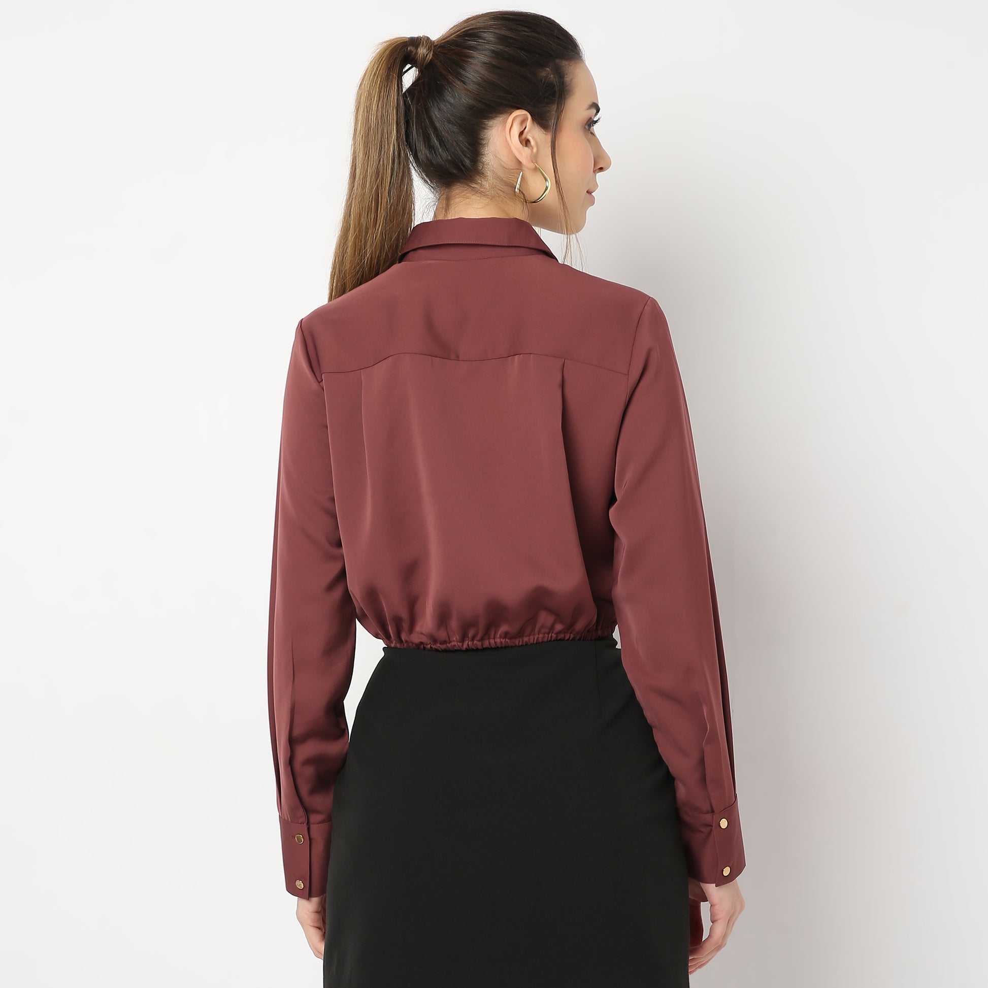 Regular Fit Solid Shirt