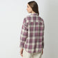 Oversize Checkered Shirt Collar Shirt