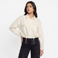 Striped Cropped Shirt