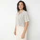 Betty Shirt With Lapel Collar And Stripe Print