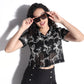 Buy Women Boxy Fit Floral Short Sleeve Shirt  - Style Union