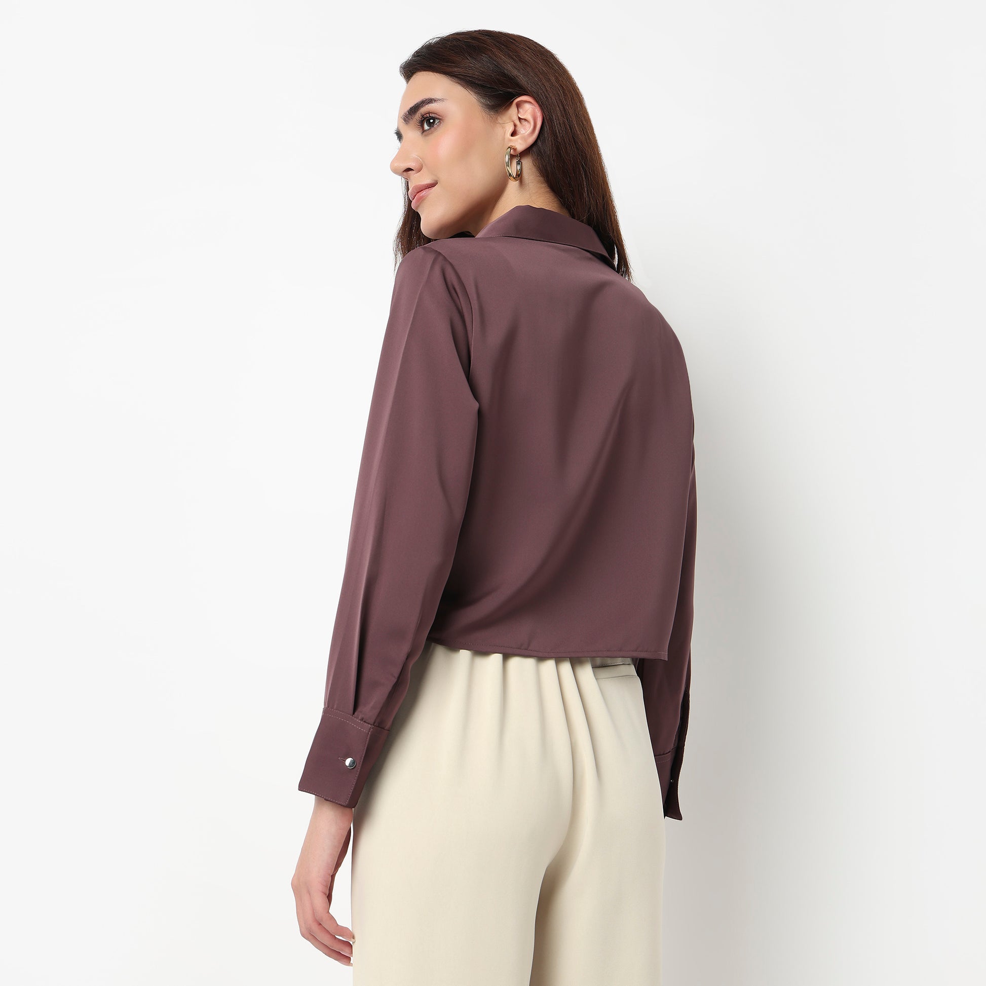 Cropped Full Sleeve Shirt
