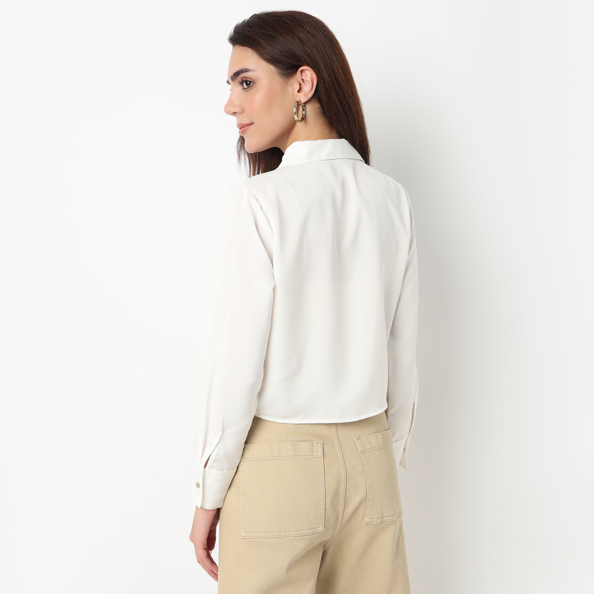Cropped Full Sleeve Shirt