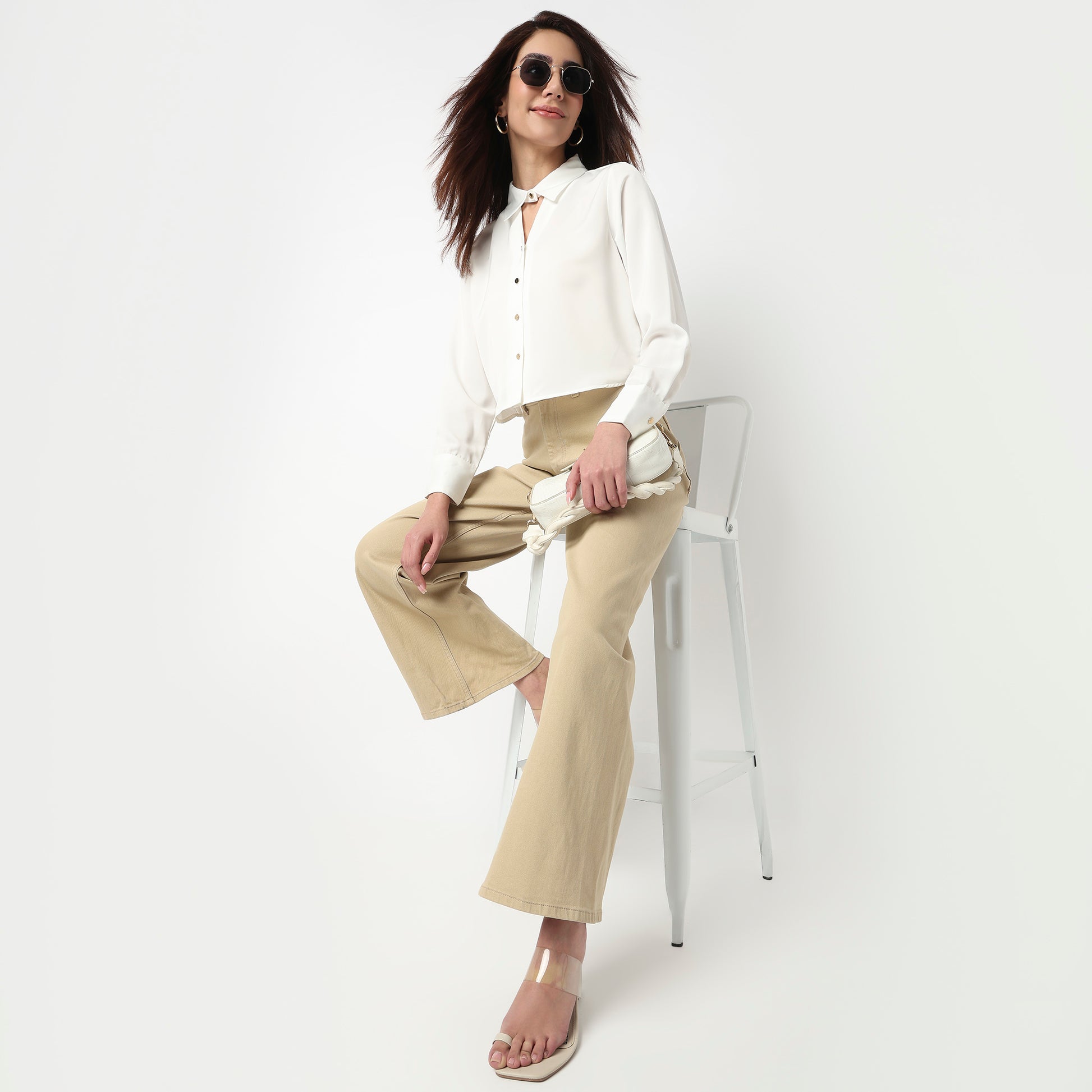 Cropped Full Sleeve Shirt