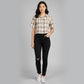 Cropped Boxy Checkered Shirt