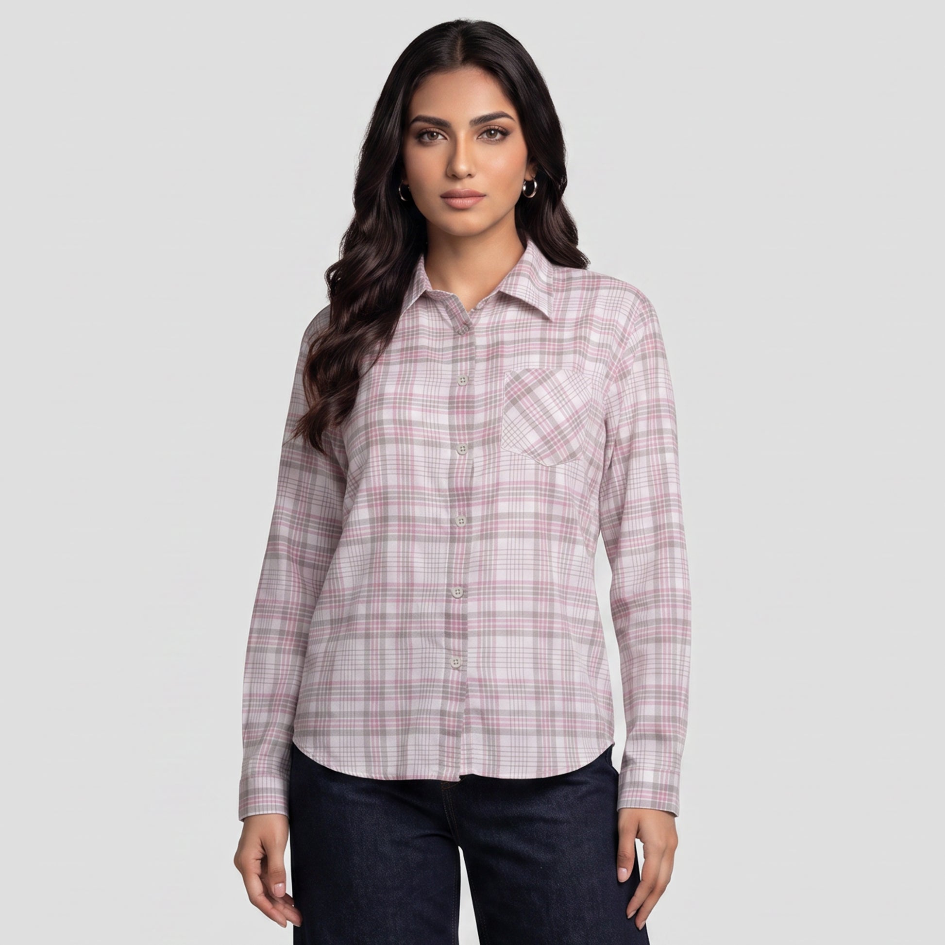 Cotton Checkered Shirt