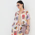 Tropical Print Boxy Shirt