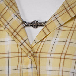 Cotton Checkered Oversize Shirt