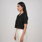 Boxy Fit Cropped Shirt