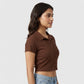 Solid Shirt Collar Slim Shirt