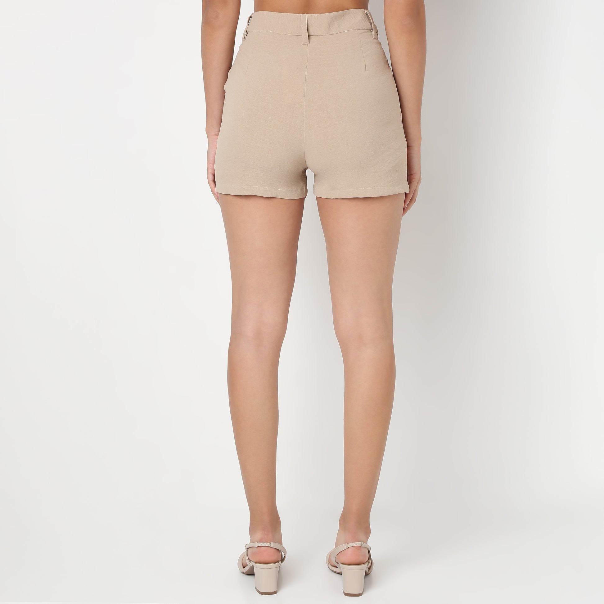 Betty Shorts with Pleated Detail At Waist