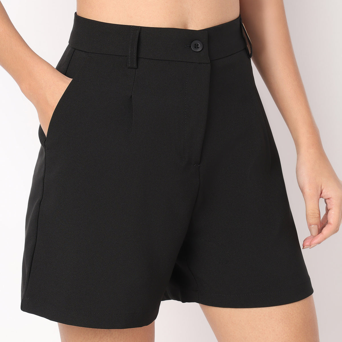 Boxy Fit High Rise Shorts