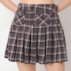 Flare Fit Checkered Skirts