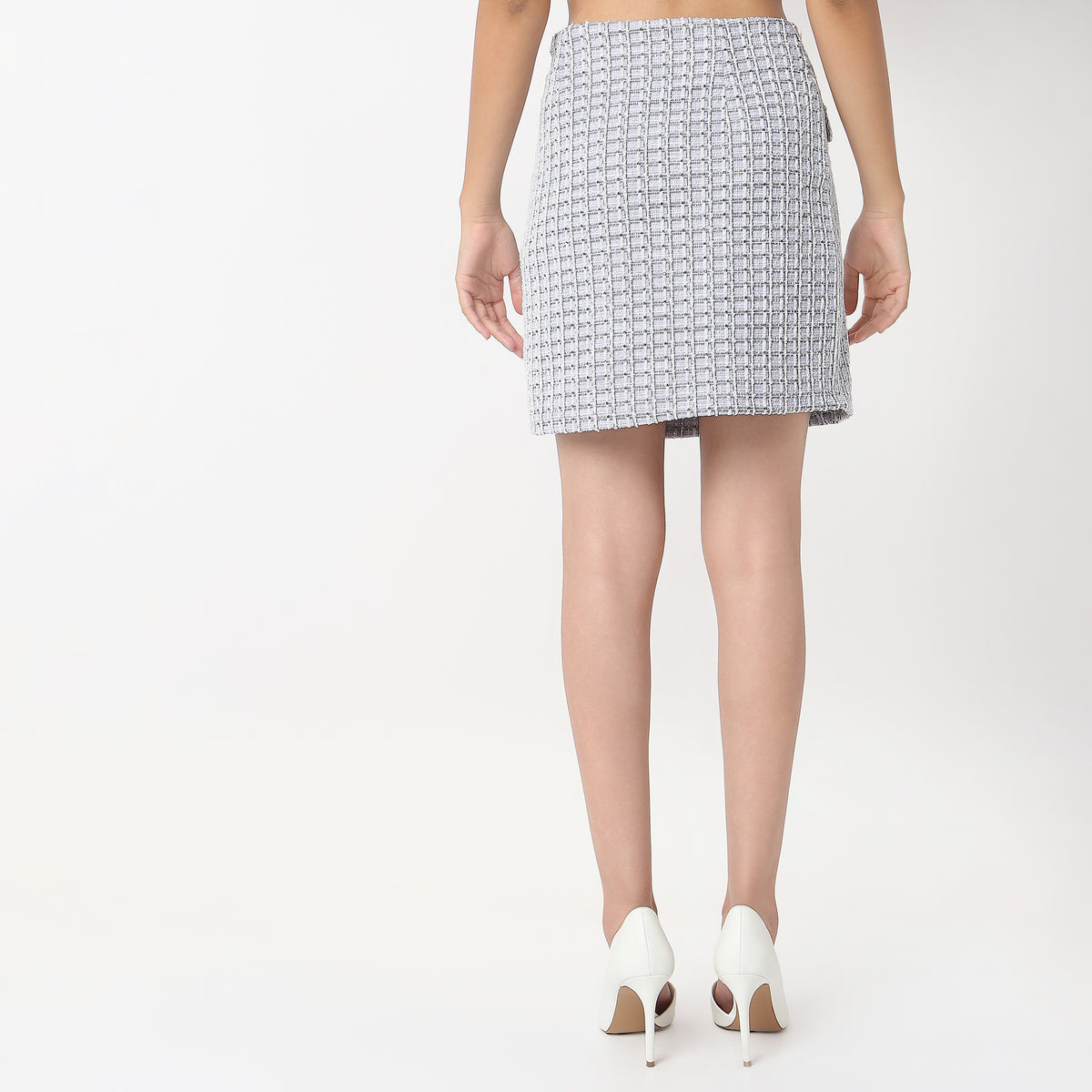 Checkered High Rise Betty Skirts