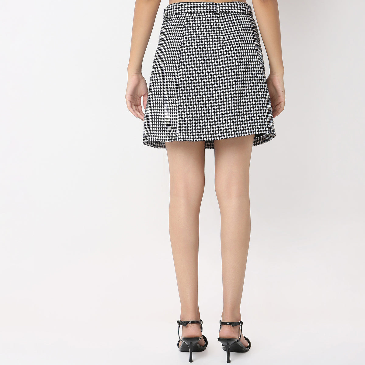 Checkered High Rise Betty Skirts