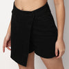 Buy Women Slim Fit Solid Short Length High Rise Skirt  - Style Union