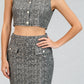 Slim Fit High Rise Printed Skirt