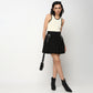 Buy Women Flare Fit Solid Short Length High Rise Skirt  - Style Union