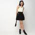 Buy Women Flare Fit Solid Short Length High Rise Skirt  - Style Union