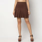 Buy Women Flare Fit Pleats Short Length High Rise Skirt  - Style Union