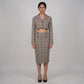 Slim Fit Checkered Skirt