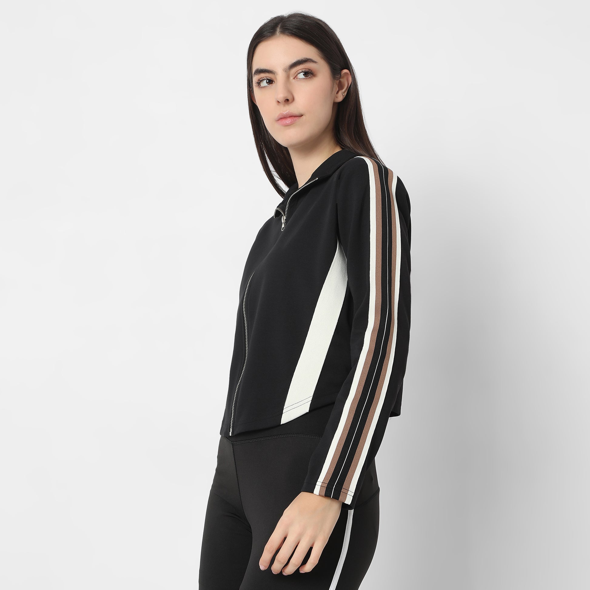 Regular Fit Solid Sweatshirt