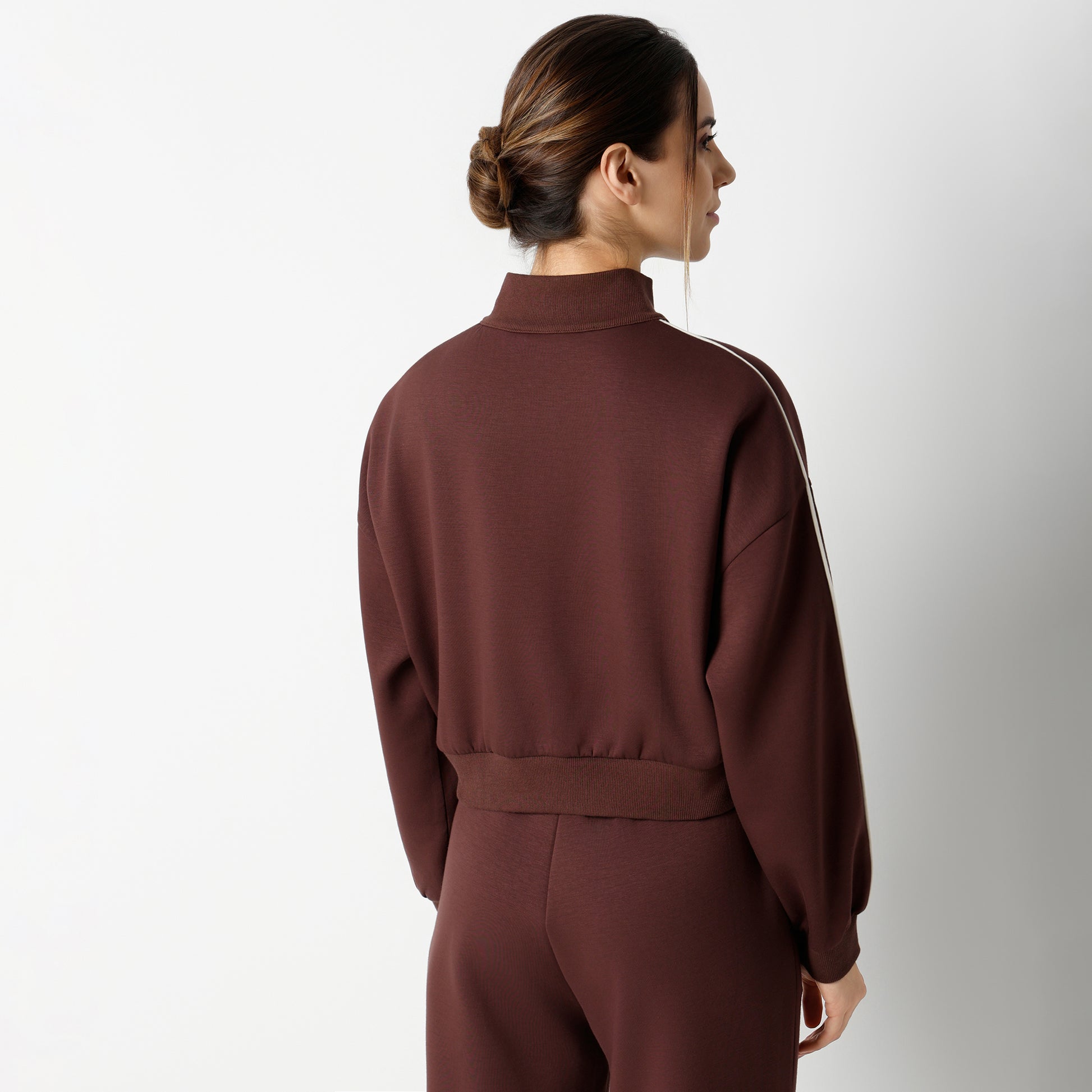 Relaxed Fit Solid Regular Length Sweatshirt