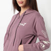 Oversize Graphic Sweatshirt With Applique Work On Chest