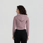 Solid Cropped Sweatshirt