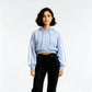 Cotton Oversize Sweatshirt With Front Zipper